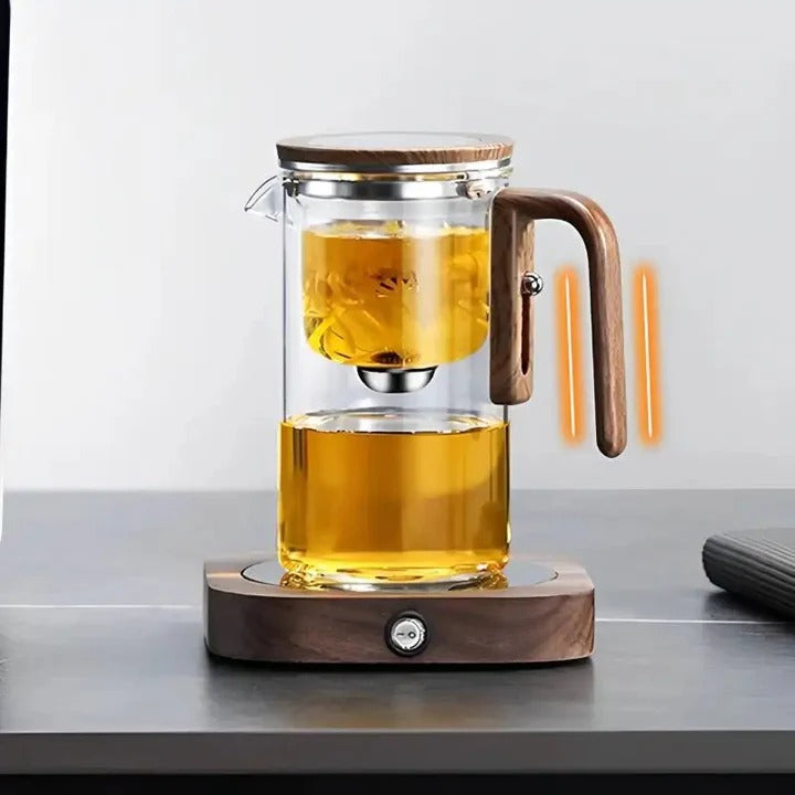 Premium Glass Teapot with Innovative Water Separation Technology & Removable Infuser – Perfect for Loose Leaf Tea