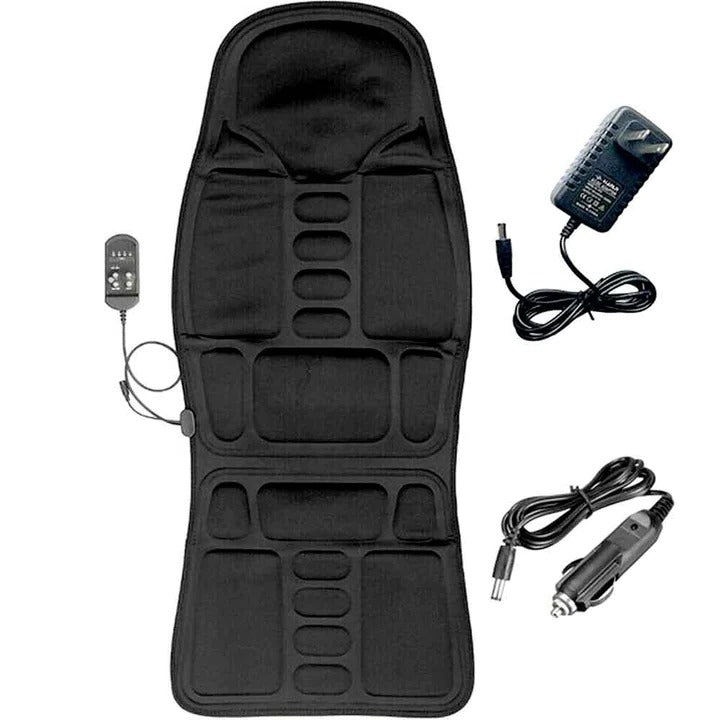 Portable Heated Massage Chair Pad - 8 Vibration Modes for Ultimate Relaxation & Comfort