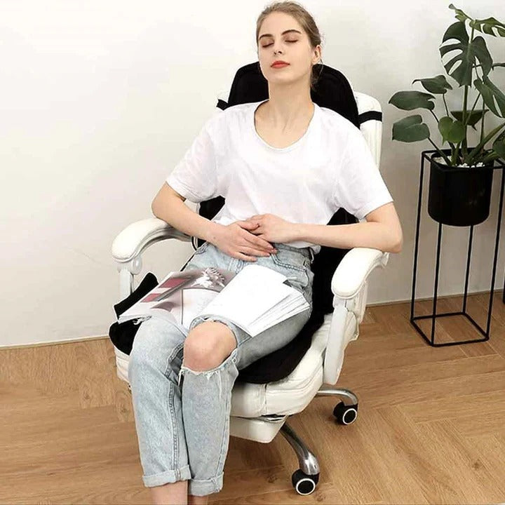 Portable Heated Massage Chair Pad - 8 Vibration Modes for Ultimate Relaxation & Comfort