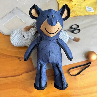 Plush Squeaky Bear Dog Toy - Soft Indoor Play Companion for Dogs