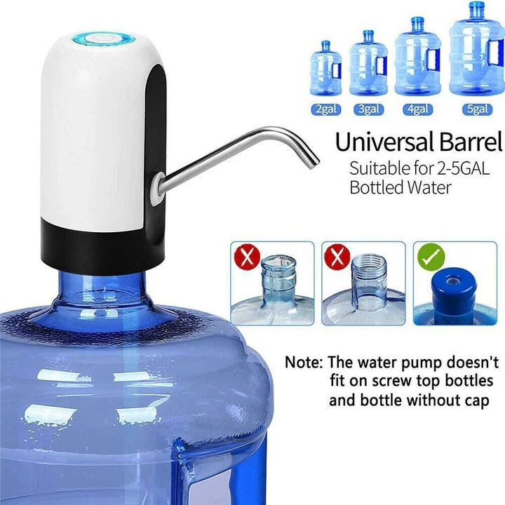 Automatic One-Button Bottled Water Pump - Easy, Efficient Water Dispenser for Home & Office