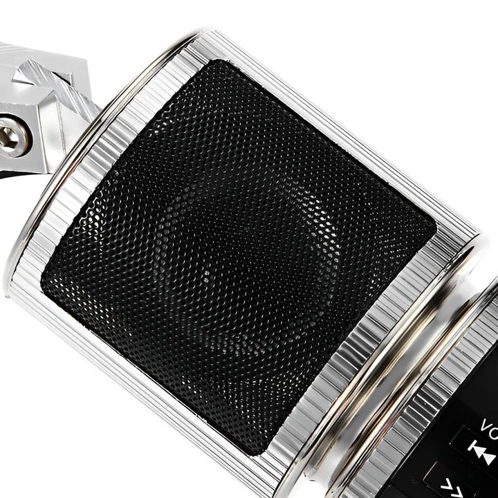 Bluetooth Motorcycle Sound System with FM Radio, USB Input & Enhanced Audio Quality - Perfect for Riders