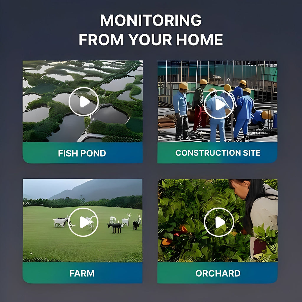 Solar-Powered Outdoor Security Camera with Motion Detection, Two-Way Audio & Night Vision