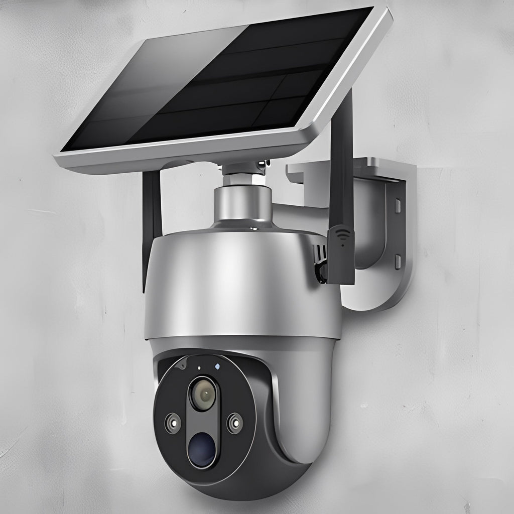 Solar-Powered Outdoor Security Camera with Motion Detection, Two-Way Audio & Night Vision