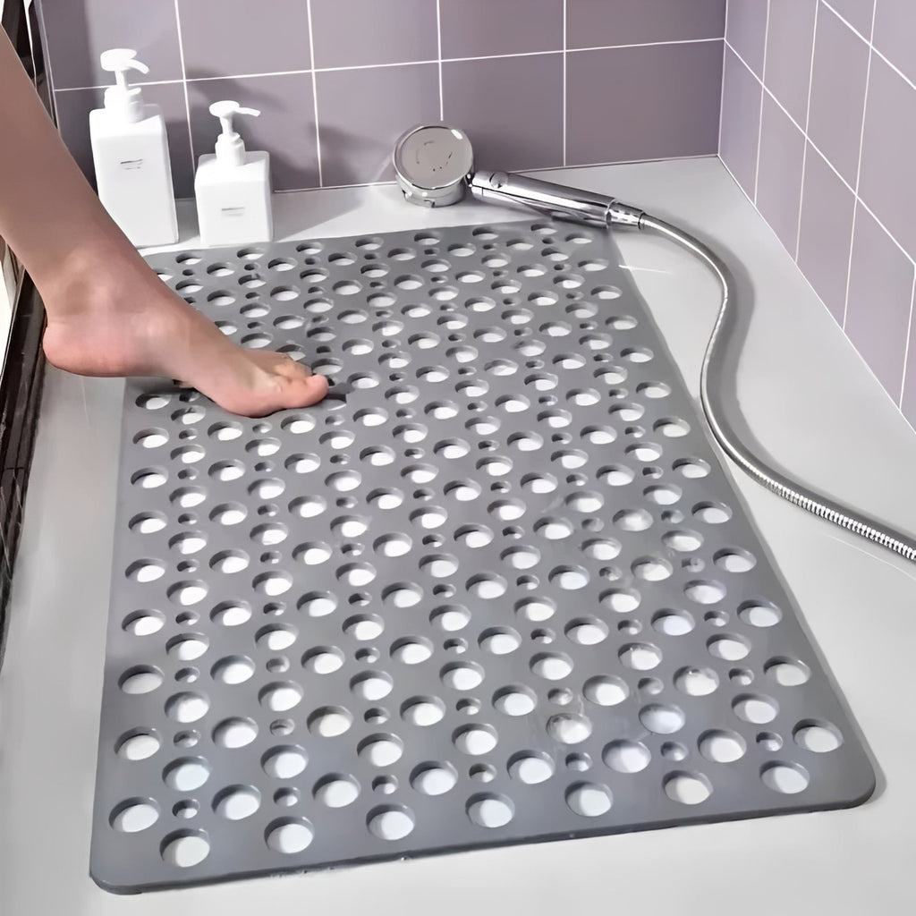 Non-Slip Shower Mat with Square Frame and Suction Cup Grid for Ultimate Safety and Comfort