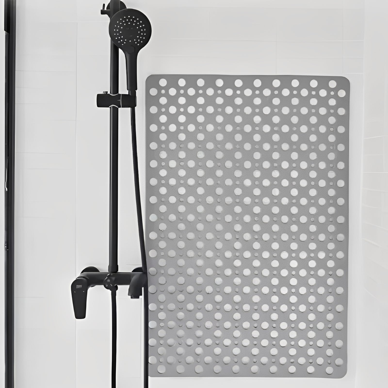 Non-Slip Shower Mat with Square Frame and Suction Cup Grid for Ultimate Safety and Comfort