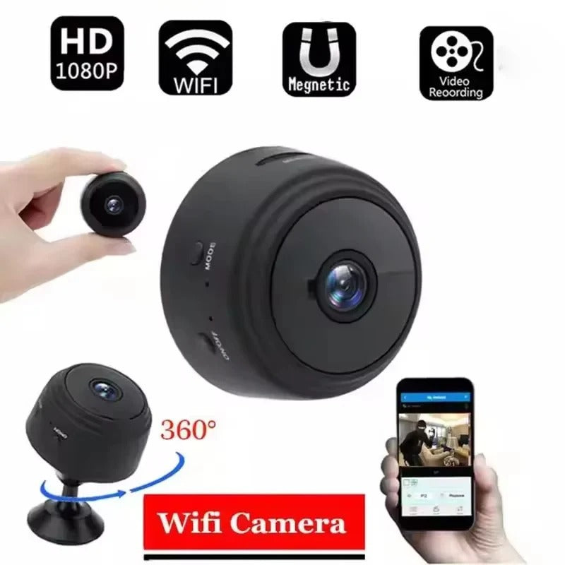 1080p HD WiFi Indoor Security Camera - Smart Home Surveillance with Night Vision & Motion Detection