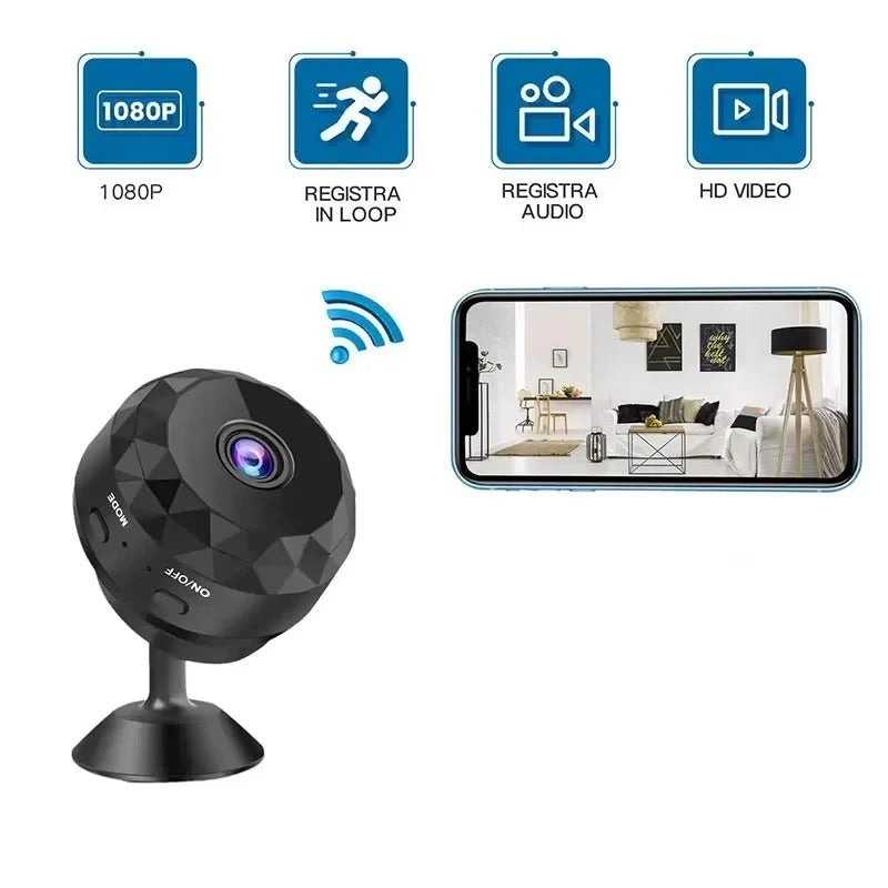 1080p HD WiFi Indoor Security Camera - Smart Home Surveillance with Night Vision & Motion Detection