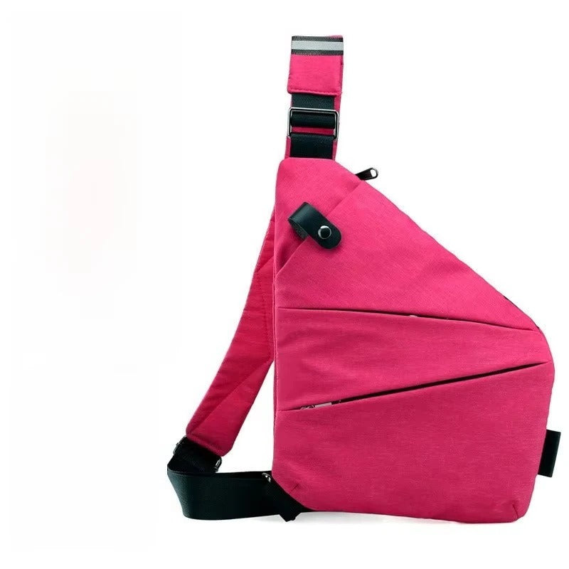Adjustable Crossbody Sling Bag with Padded Air Mesh Back Panel - Comfortable, Lightweight, and Versatile for Travel & Daily Use
