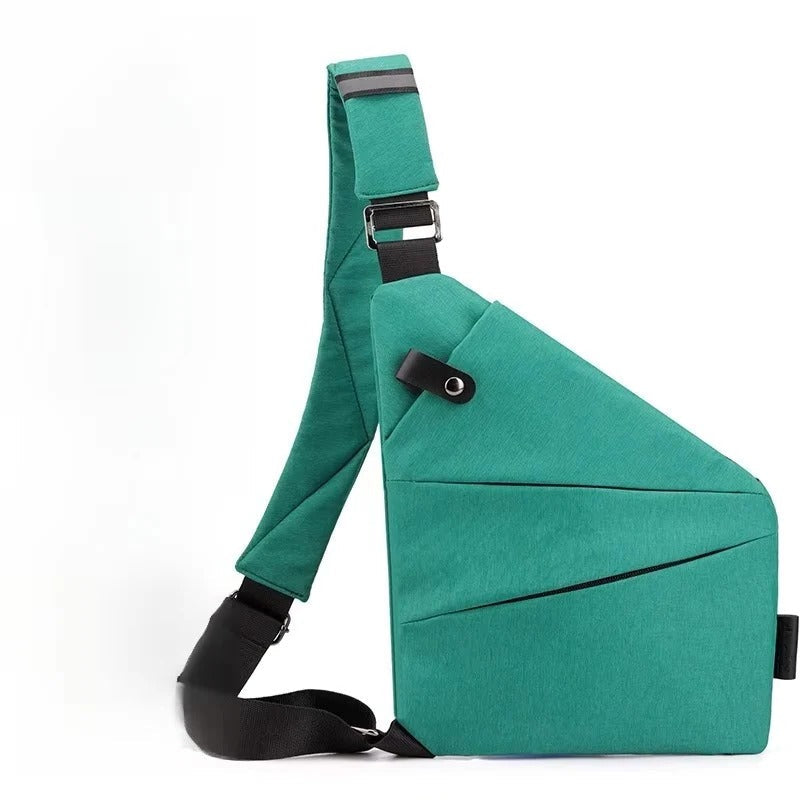 Adjustable Crossbody Sling Bag with Padded Air Mesh Back Panel - Comfortable, Lightweight, and Versatile for Travel & Daily Use
