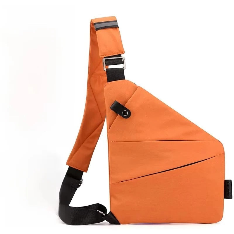 Adjustable Crossbody Sling Bag with Padded Air Mesh Back Panel - Comfortable, Lightweight, and Versatile for Travel & Daily Use