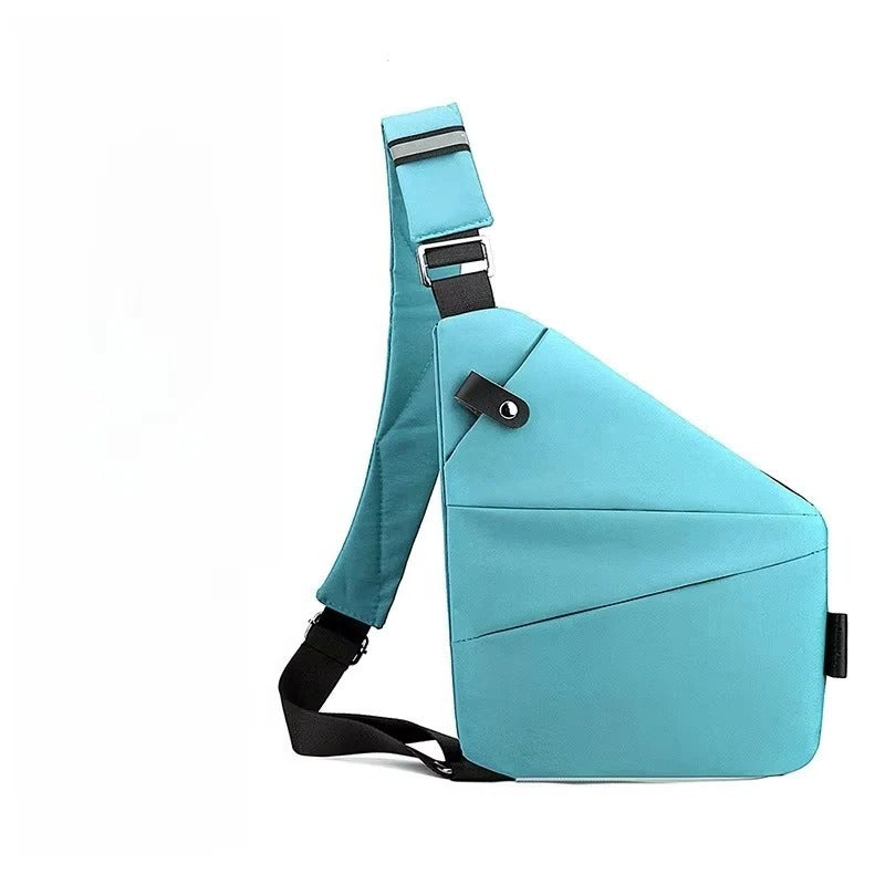 Adjustable Crossbody Sling Bag with Padded Air Mesh Back Panel - Comfortable, Lightweight, and Versatile for Travel & Daily Use