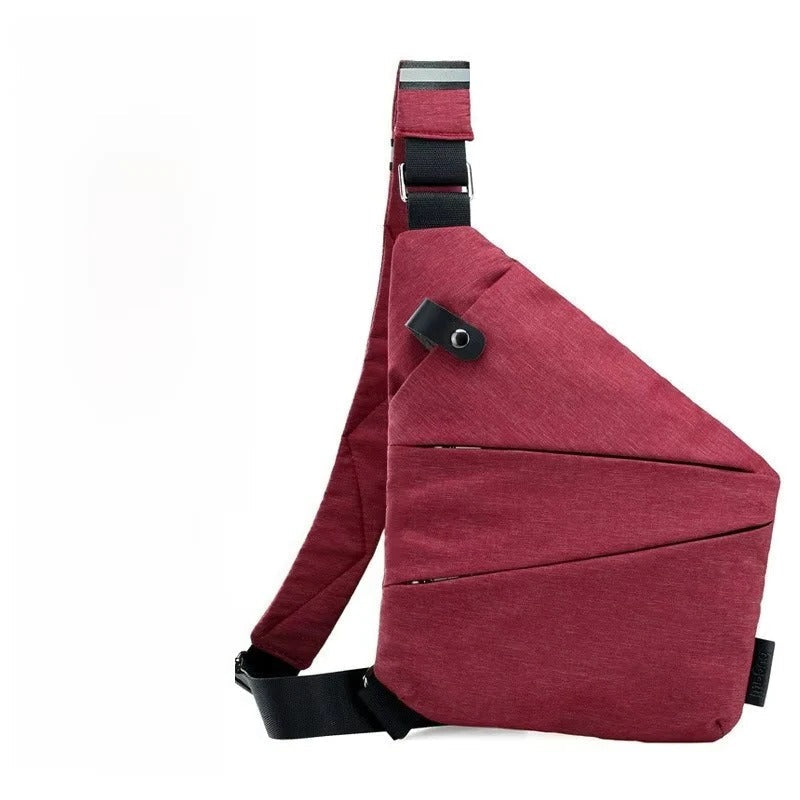 Adjustable Crossbody Sling Bag with Padded Air Mesh Back Panel - Comfortable, Lightweight, and Versatile for Travel & Daily Use