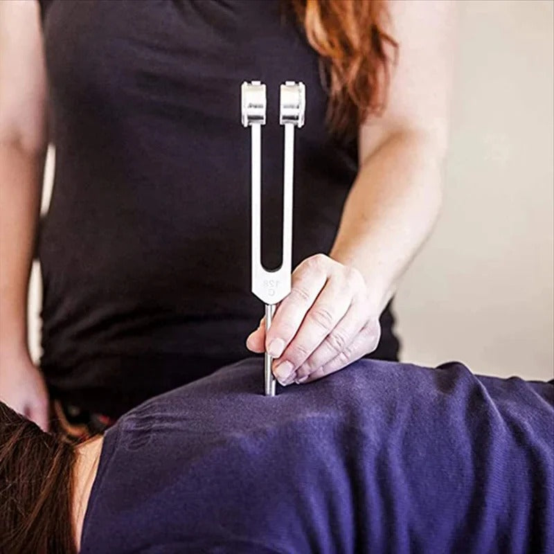 128 Hz Aluminum Tuning Fork - Precision Weighted Design for Sound Therapy & Healing