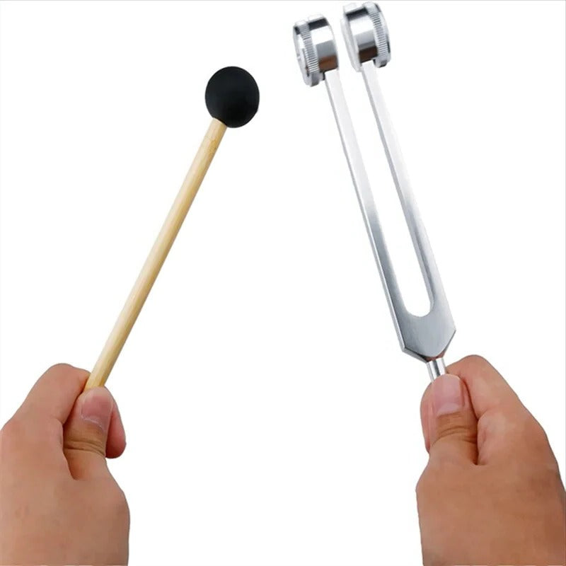 128 Hz Aluminum Tuning Fork - Precision Weighted Design for Sound Therapy & Healing