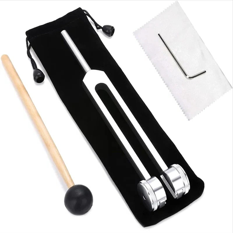 128 Hz Aluminum Tuning Fork - Precision Weighted Design for Sound Therapy & Healing