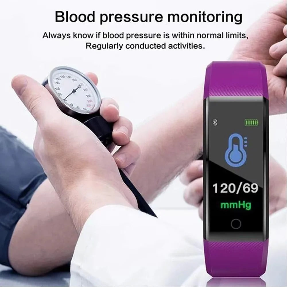Unisex Sports Smart Watch - Daily Activity Tracker, Heart Rate Monitor & Fitness Features