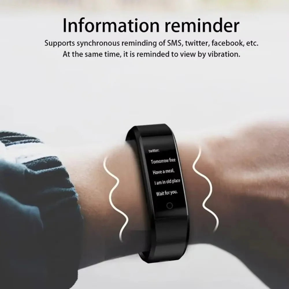 Unisex Sports Smart Watch - Daily Activity Tracker, Heart Rate Monitor & Fitness Features