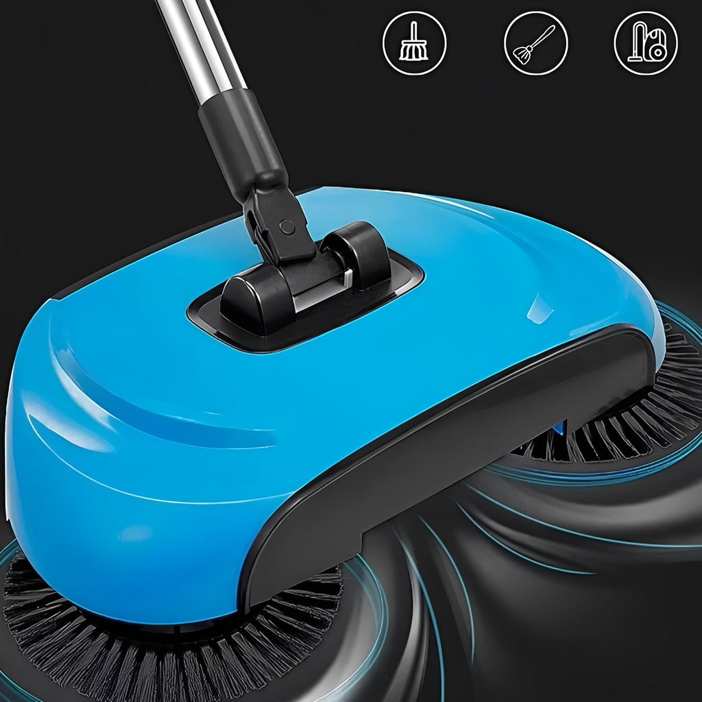 Heavy-Duty Stainless Steel Push Broom & Scraper Tool for Efficient Home Cleaning - Durable, Versatile Floor Cleaning Solution