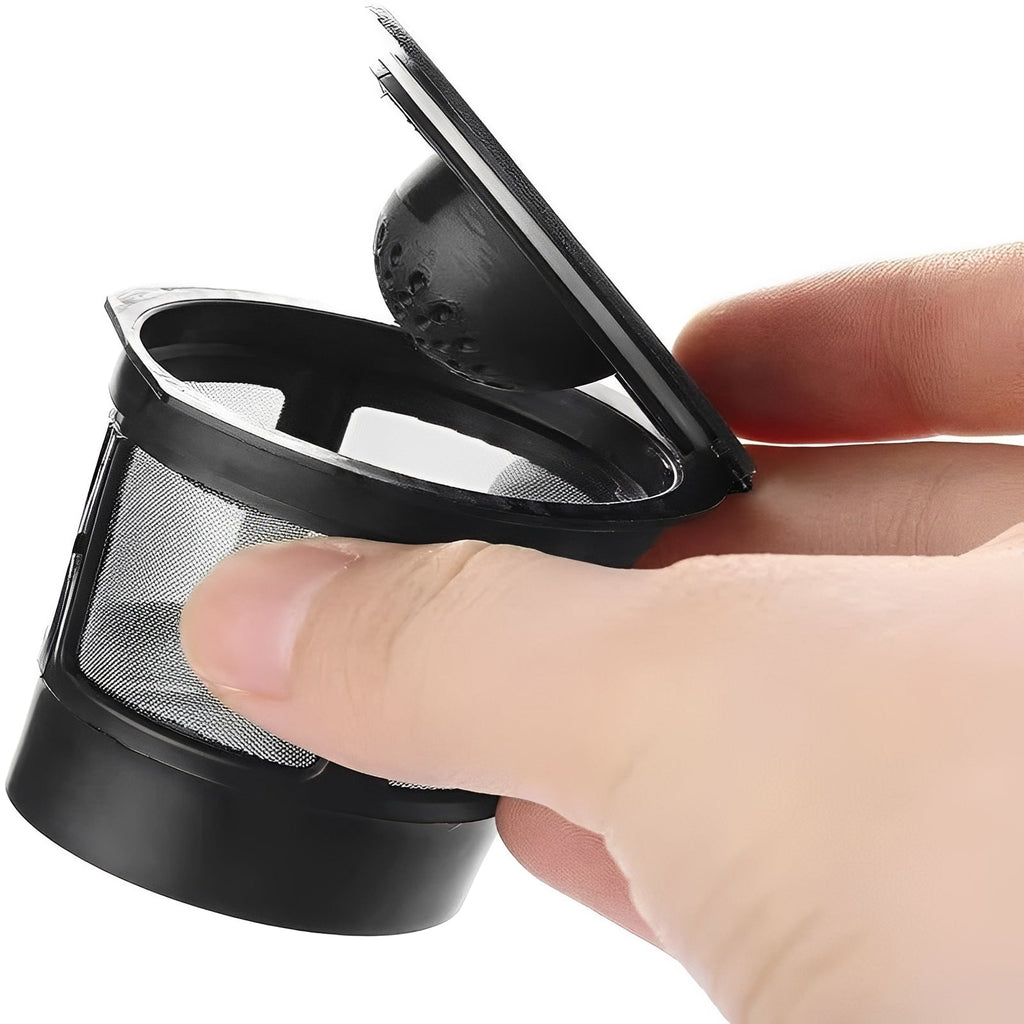 3-Pack Reusable Coffee Filters with Stainless Steel Micro Hole Screen - Eco-Friendly & Durable Coffee Brewing Solution