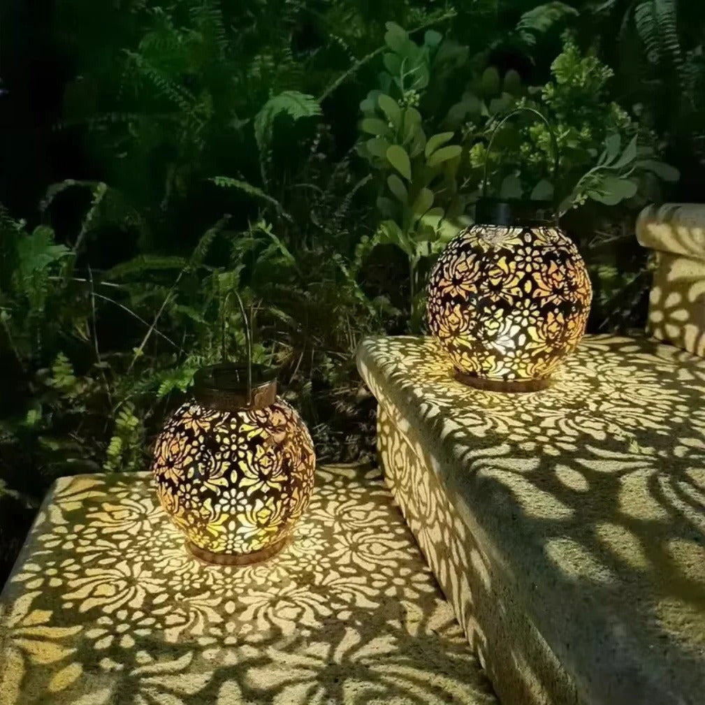 Elegant Solar Lantern Light for Garden Decor - Solar-Powered Outdoor Lighting