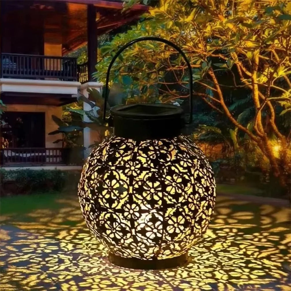 Elegant Solar Lantern Light for Garden Decor - Solar-Powered Outdoor Lighting