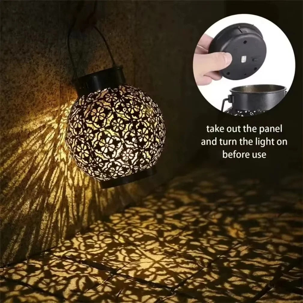 Elegant Solar Lantern Light for Garden Decor - Solar-Powered Outdoor Lighting