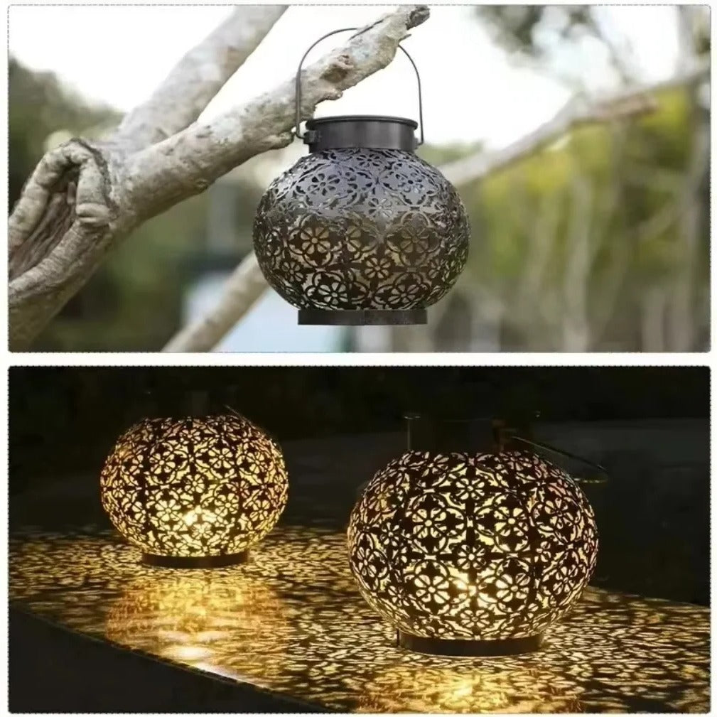Elegant Solar Lantern Light for Garden Decor - Solar-Powered Outdoor Lighting