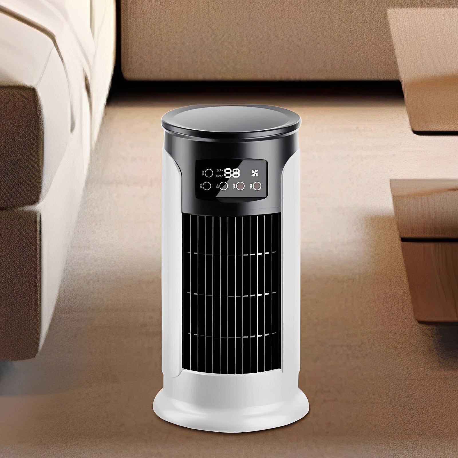 Portable Evaporative Cooling Fan with 10 oz Water Reservoir - Energy-Efficient, Lightweight, and Ideal for Home, Office, and Outdoor Use