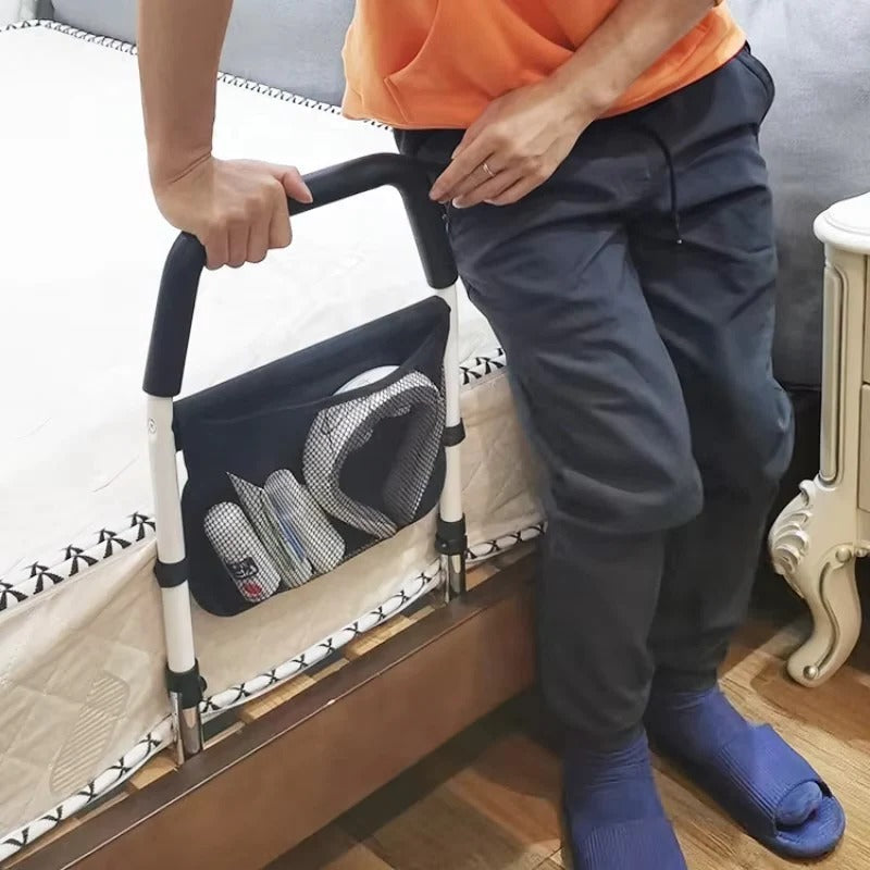 Adjustable Bedside Support Rail - Safe Sitting & Standing Assistance for Seniors & Disabled
