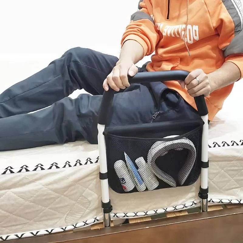 Adjustable Bedside Support Rail - Safe Sitting & Standing Assistance for Seniors & Disabled