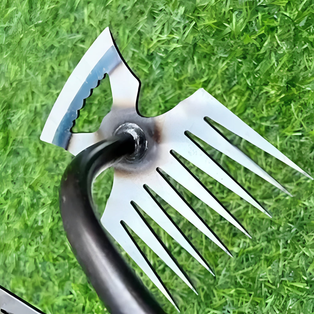 8-Tooth Hand Hoe for Efficient Gardening & Light Farming - Durable Cultivator Tool