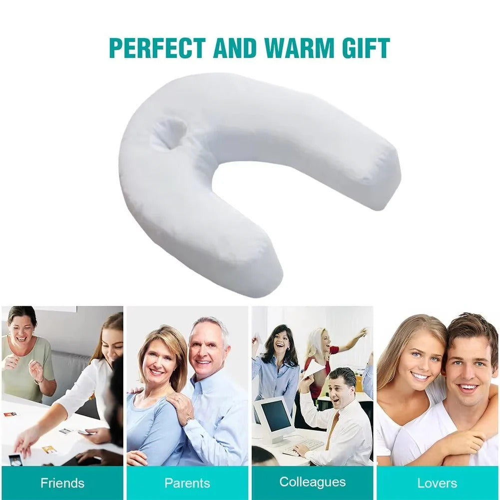Ergonomic U-Shaped Side Sleeper Pillow for Optimal Neck and Spine Support - Perfect for Comfortable Sleep