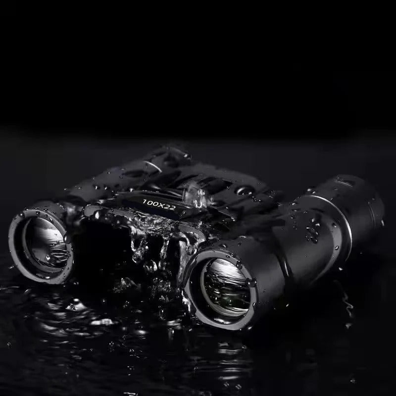 Compact 100x22 HD Mini Pocket Binoculars - Fully Multi-Coated Optics for Superior Clarity and Brightness