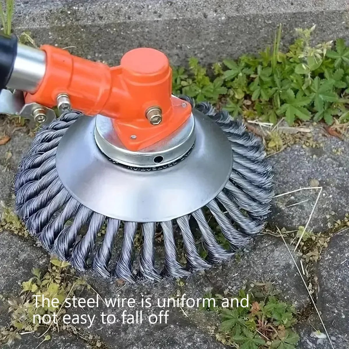 Heavy-Duty Metal Wire Brush Cutter Attachment for Trimmers - Ideal for Tough Brush and Grass Clearing