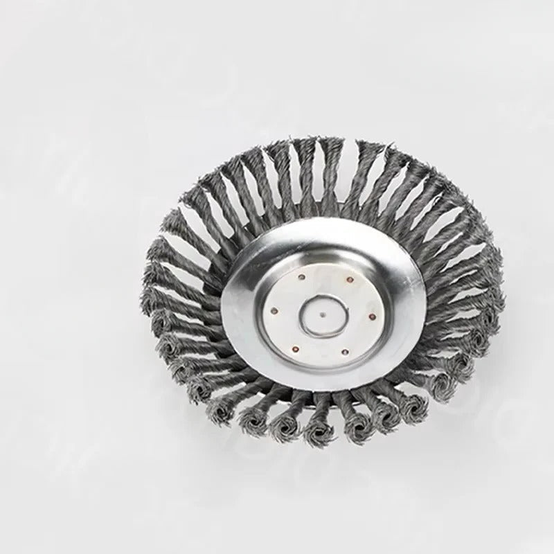 Heavy-Duty Metal Wire Brush Cutter Attachment for Trimmers - Ideal for Tough Brush and Grass Clearing