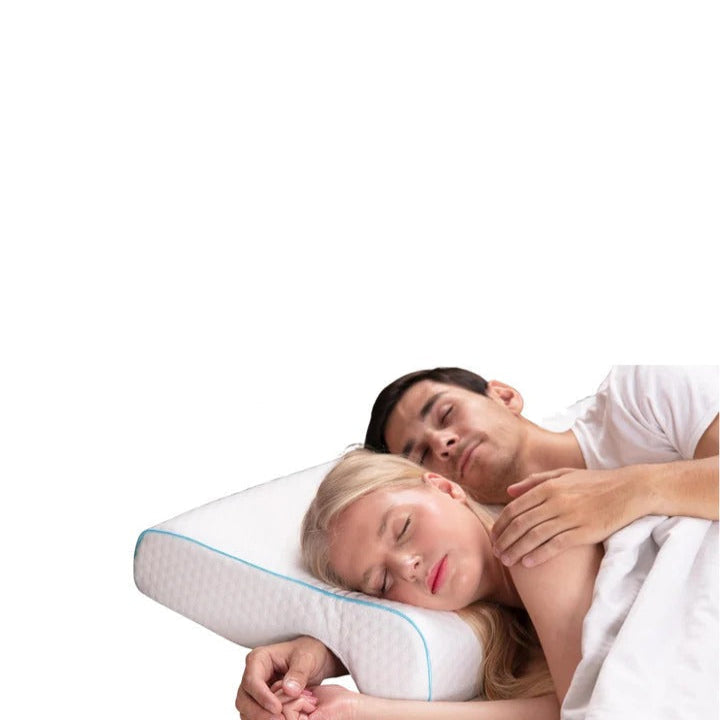 Memory Foam Couples Pillow with L-Shaped Arm Channel Design for Ultimate Comfort and Support