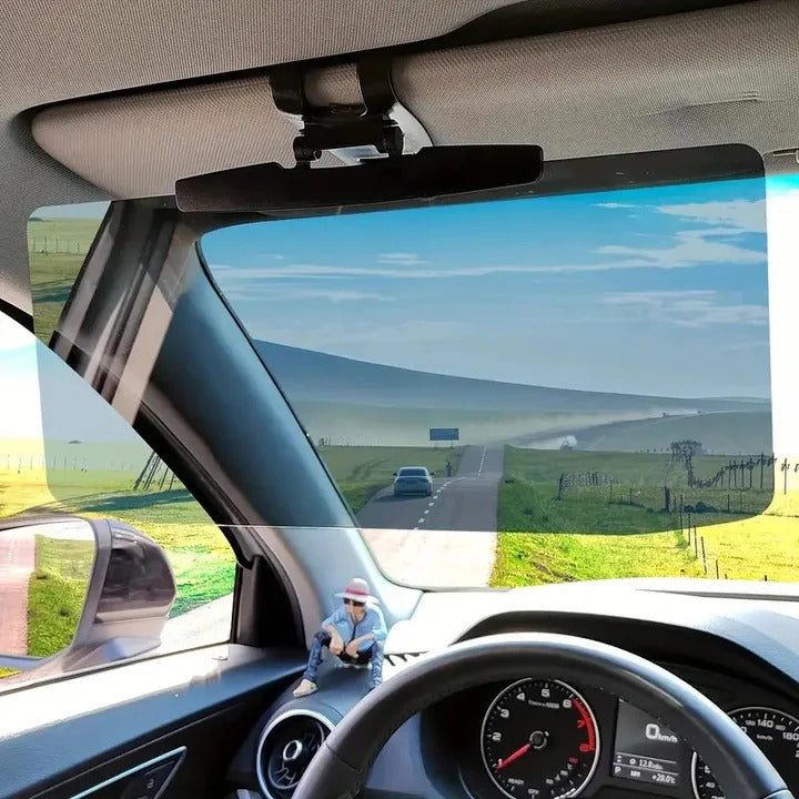Adjustable Car Sun Visor Extension with Polarized Light Filter - UV Protection & Glare Reduction for Enhanced Driving Comfort