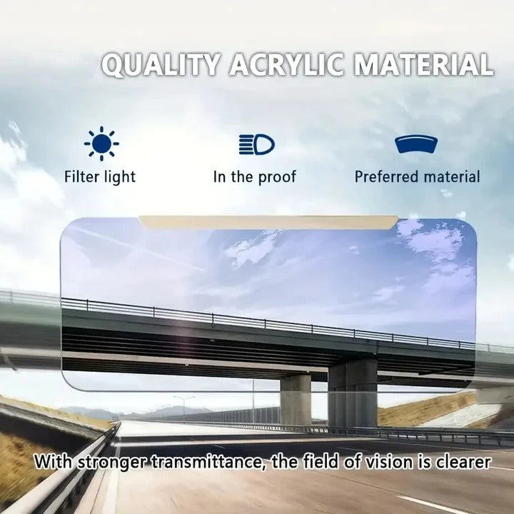 Adjustable Car Sun Visor Extension with Polarized Light Filter - UV Protection & Glare Reduction for Enhanced Driving Comfort