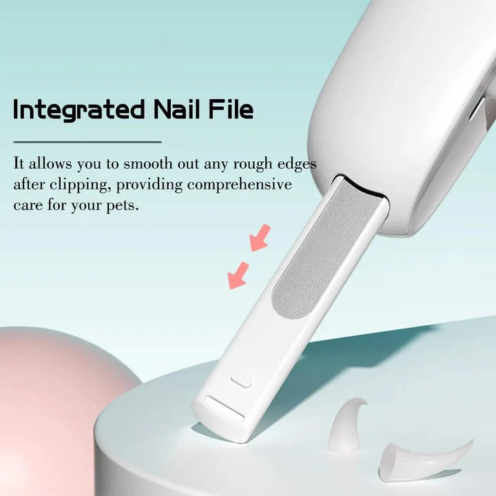 Professional Pet Nail Trimmer with Stainless Steel Blades & Safety Nail Guard - Easy & Efficient Grooming Tool for Dogs & Cats