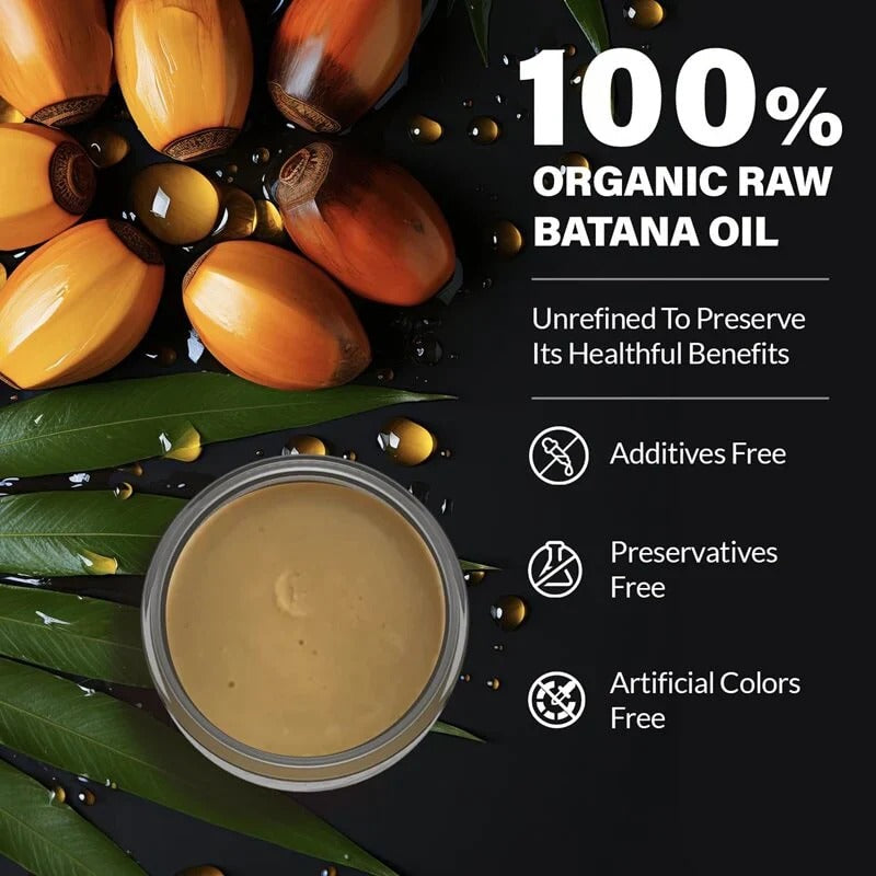 Premium Natural Batana Oil for Deep Hair Moisture & Nourishment - Revitalize & Care for All Hair Types
