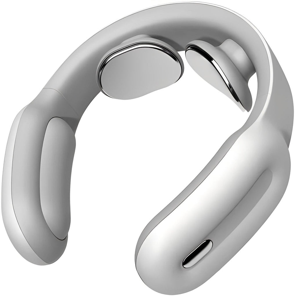 Rechargeable Neck Massager with Heat Therapy & Adjustable Pulse Modes - Relaxation & Pain Relief