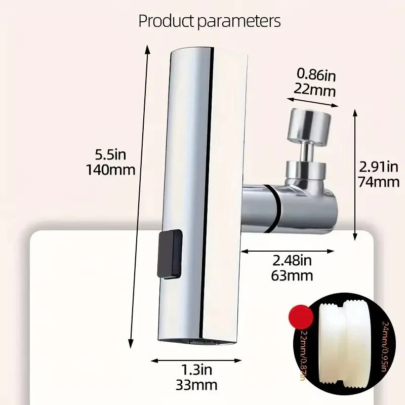 High-Performance Sink Faucet Adapter for Enhanced Water Flow Control – Universal Fit & Easy Installation