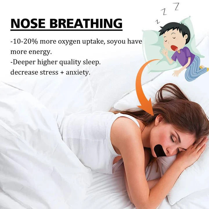 Sleep Mouth Tape for Enhanced Nasal Breathing Support | Comfortable & Hypoallergenic Sleep Aid
