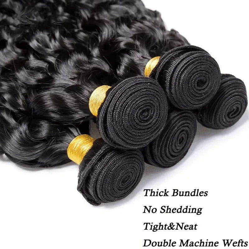 Premium Brazilian Curly & Kinky Curly Human Hair Extensions - 100% Remy, Natural Look, Versatile Styling