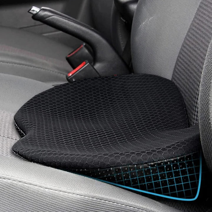 Premium Memory Foam Car Seat Cushion for Enhanced Height & Ultimate Comfort