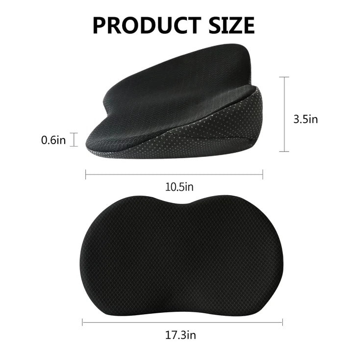 Premium Memory Foam Car Seat Cushion for Enhanced Height & Ultimate Comfort