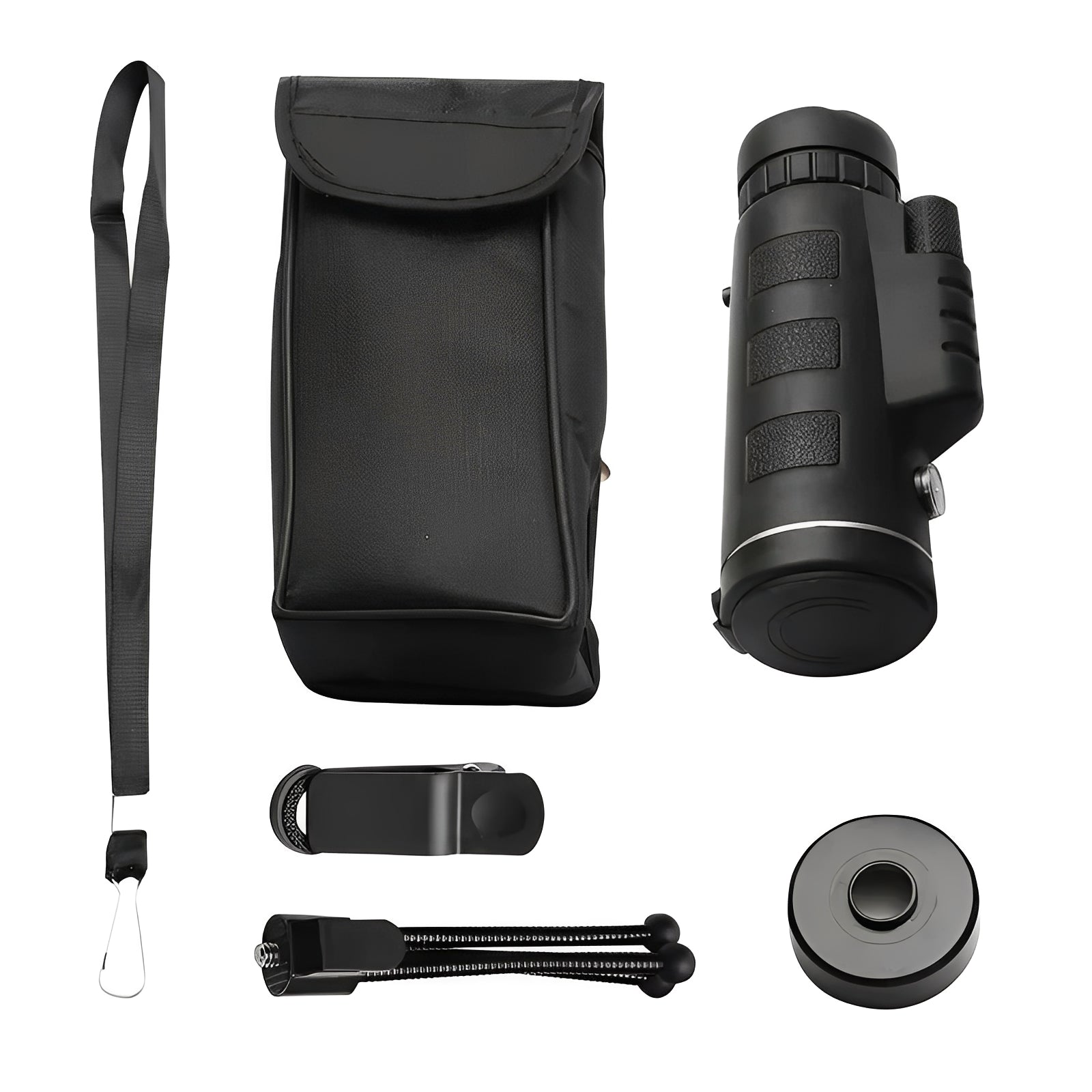 High-Power 40x60 Portable Monocular Telescope with Smartphone Adapter & Adjustable Tripod - Perfect for Outdoor Adventures