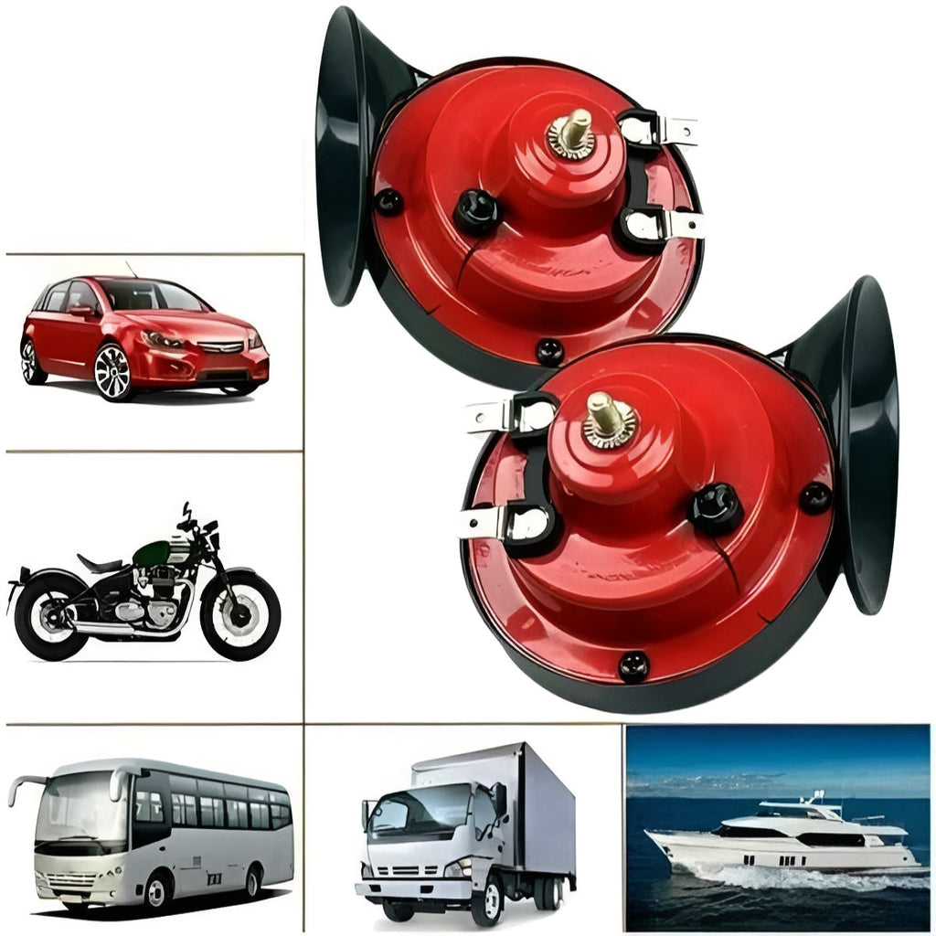 High-Performance Electric Vehicle Horn with Built-In Compressor - Loud, Durable & Easy to Install
