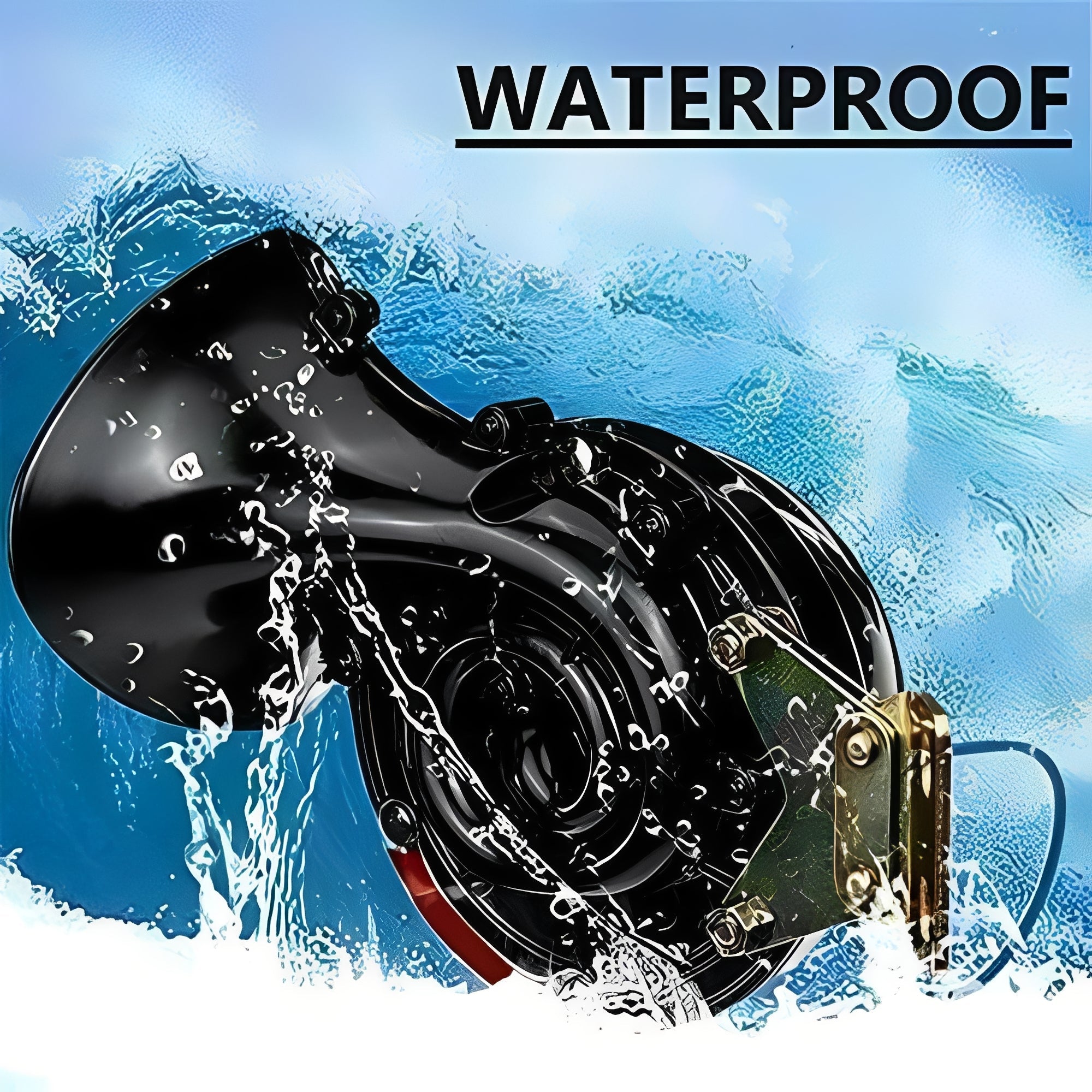 High-Performance Electric Vehicle Horn with Built-In Compressor - Loud, Durable & Easy to Install